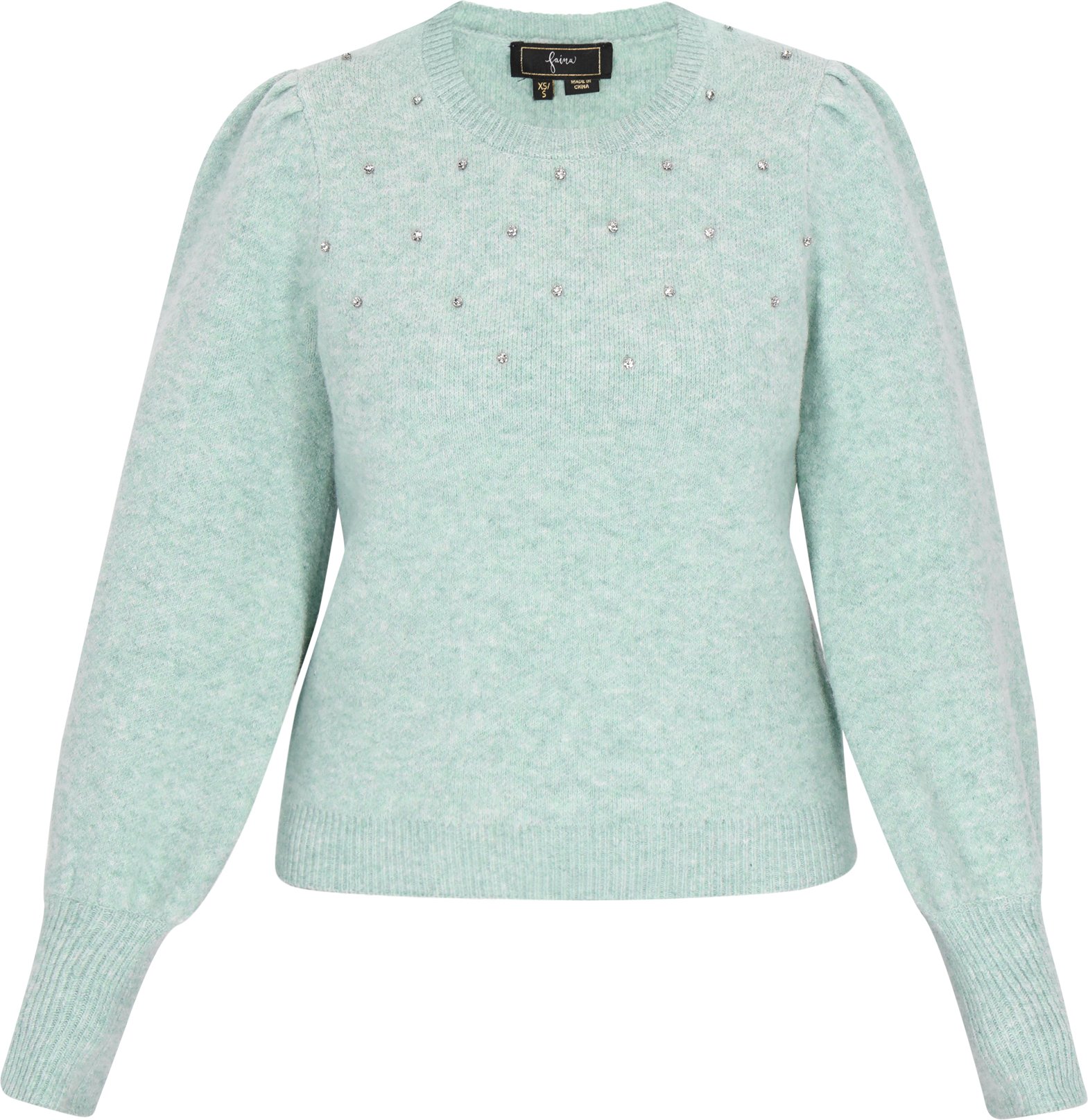 Faina Pullover Frauen Salbeigrün