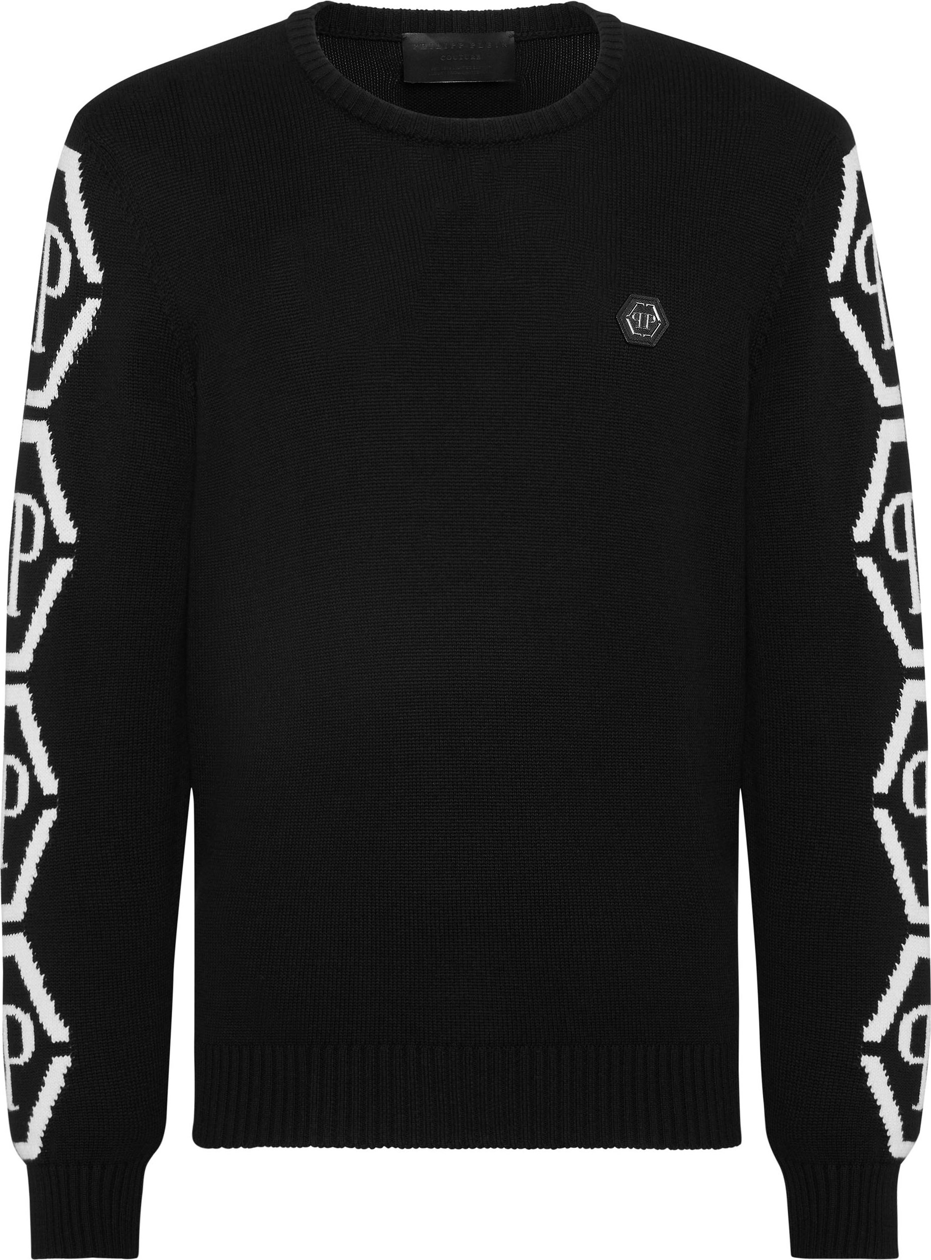 Rundhalspullover Hexagon