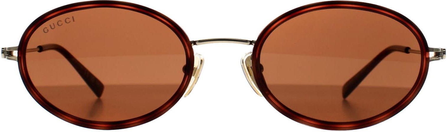 Gucci Oval Womens Havanna Gold Braun GG1980S