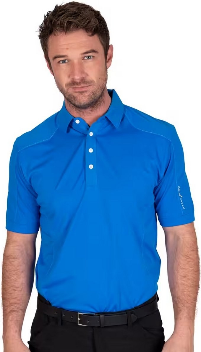 Thumbnail - Island Green - Poloshirt Abgesteppt für Herren - Emblem (Marineblau)