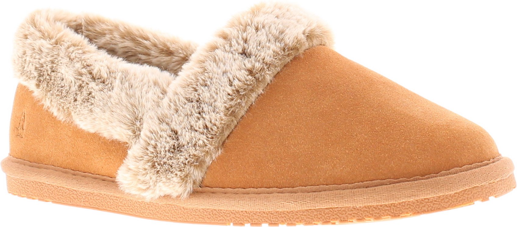 Hush Puppies Ariel Wildleder Damen Hausschuhe In Beige