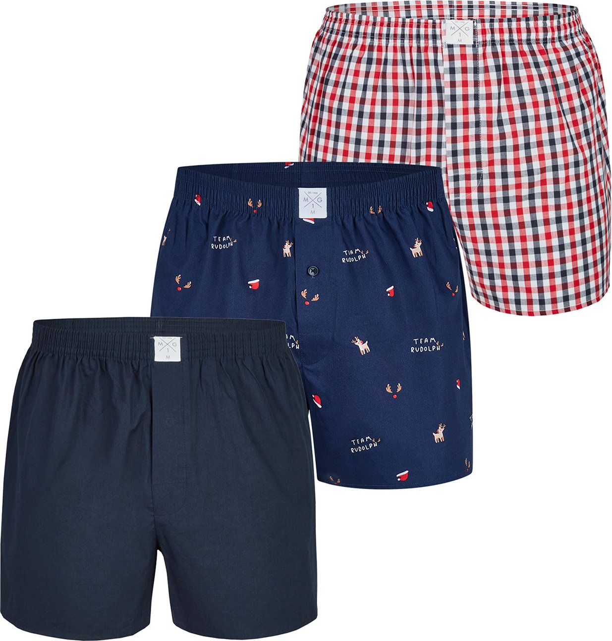 Boxer Team Rudolph 3-Pack