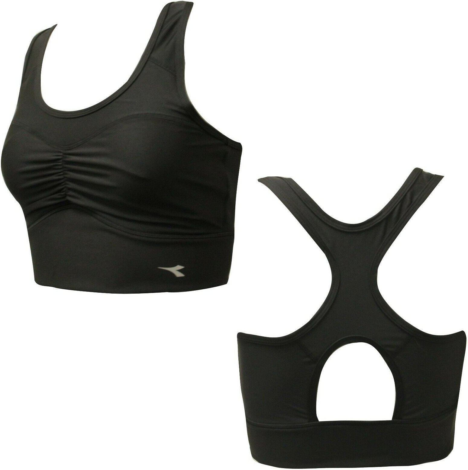 Diadora unterstützend Frauen schwarzer Sport BH