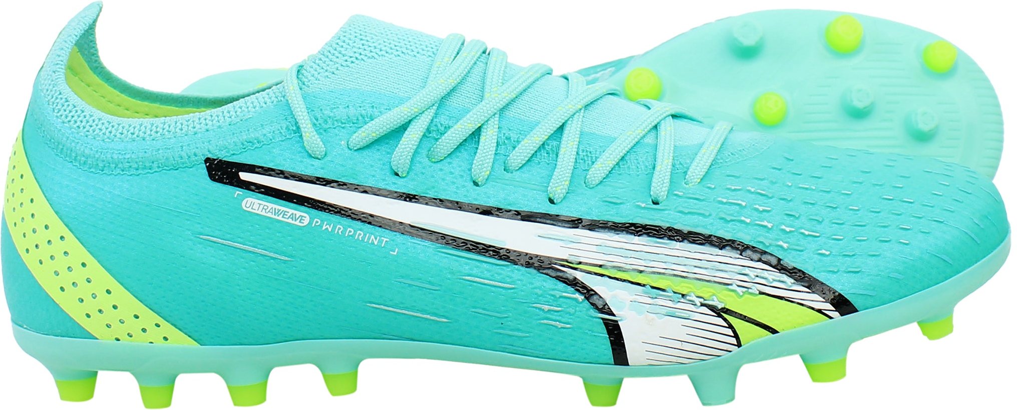 Puma Ultra Ultimate MG Grüne Herren-Fußballschuhe