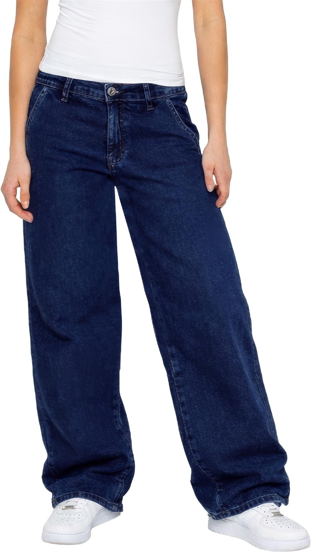 Enzo | Damen Baggy Jeans