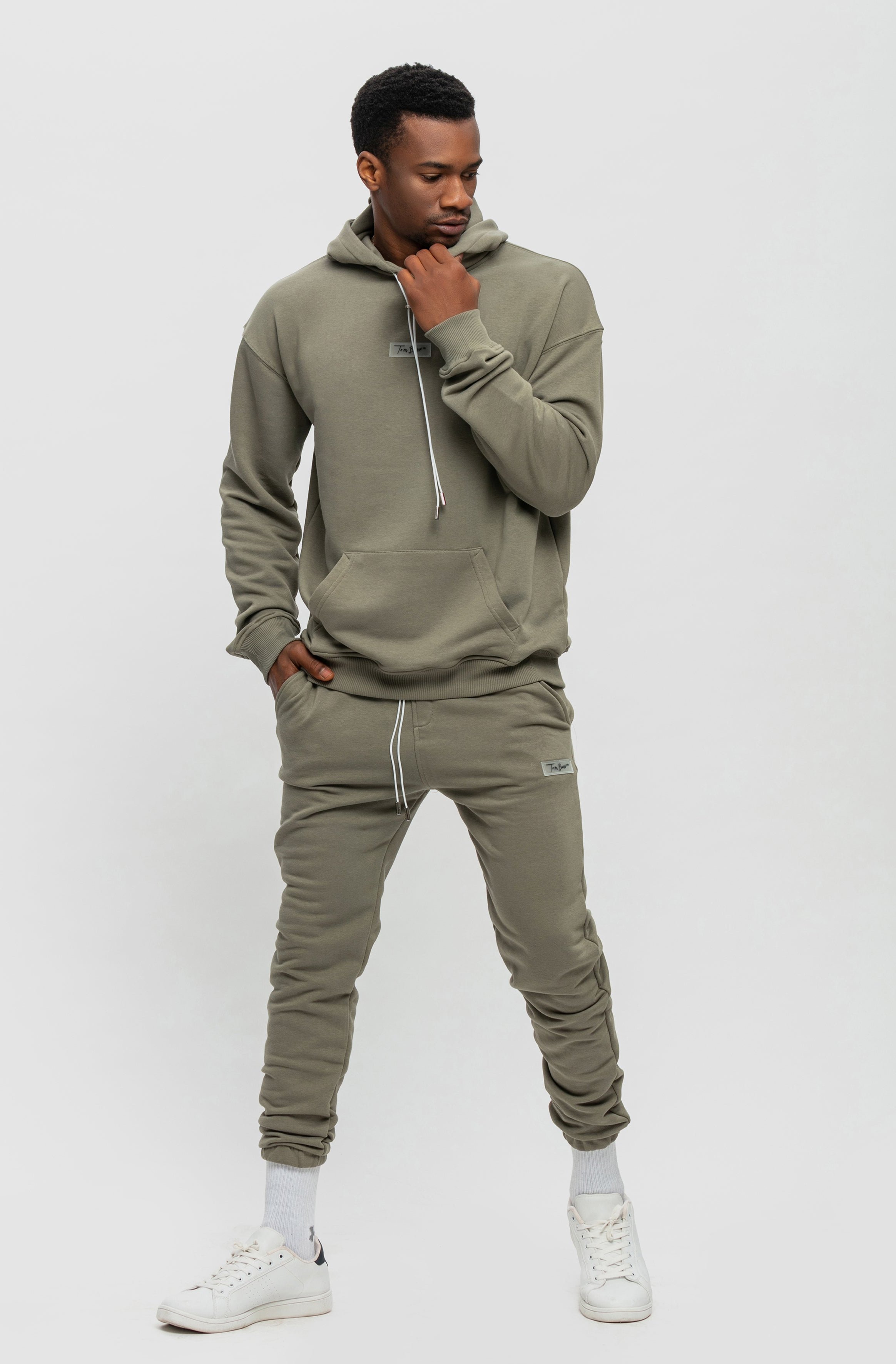 Tom Barron Herren Luxus Trainingsanzug mit entspannter Passform