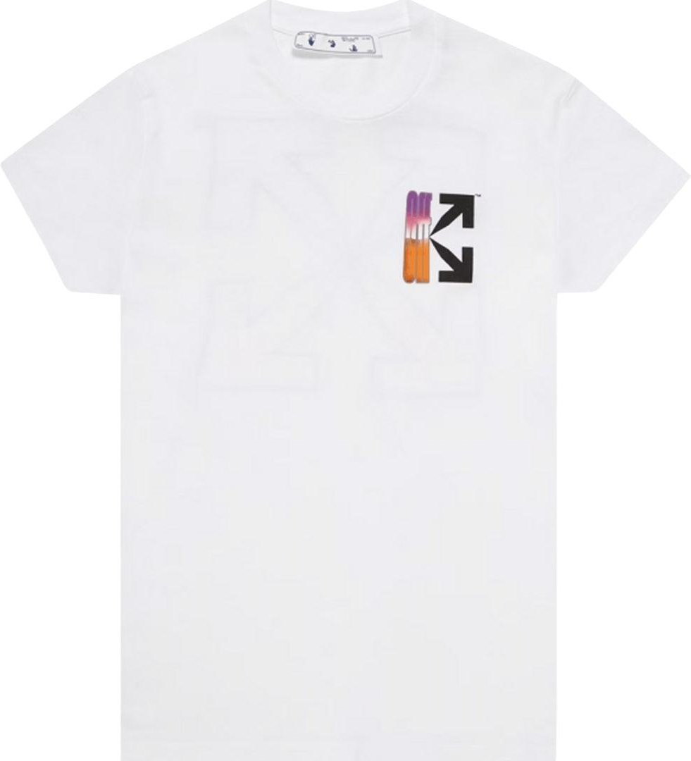 Off White - T-Shirt für Herren/Damen Unisex, Schmal (Weiß)