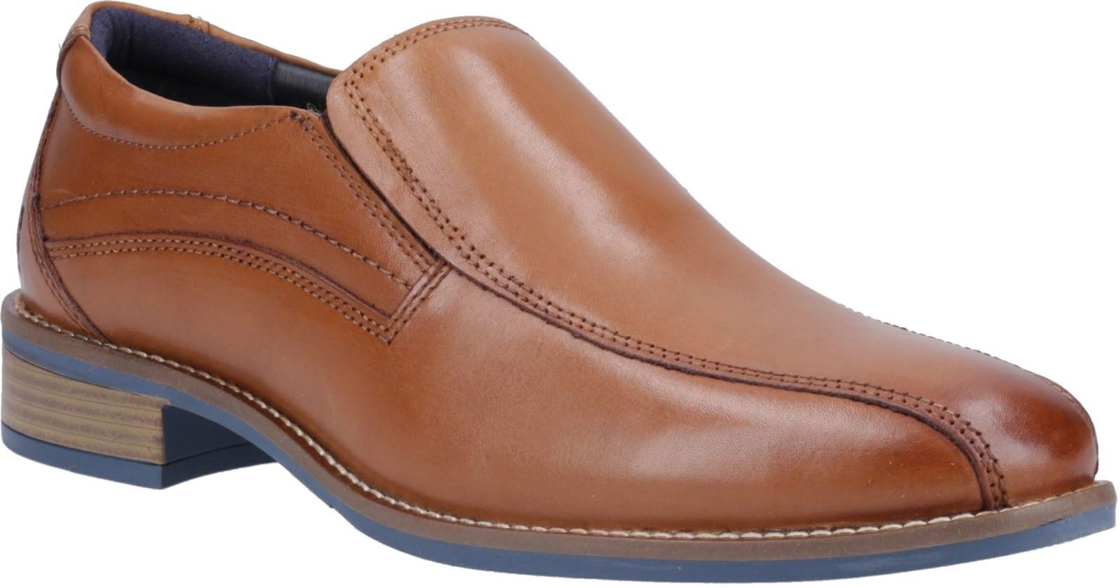 Hush Puppies Donovan Leder Herren Slip-On Schuhe in Tan