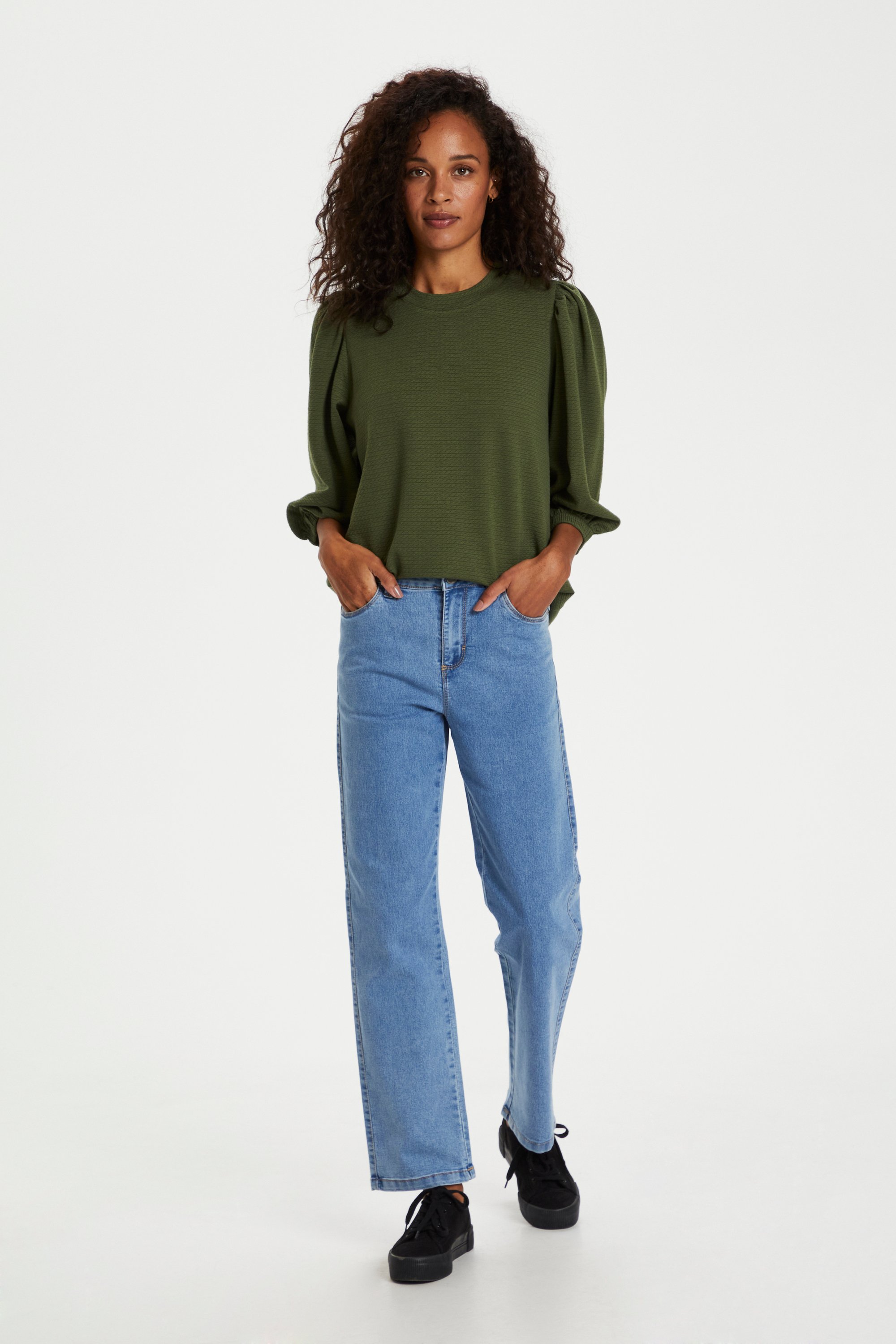 Thumbnail - Langarm-Shirt Regular fit olive