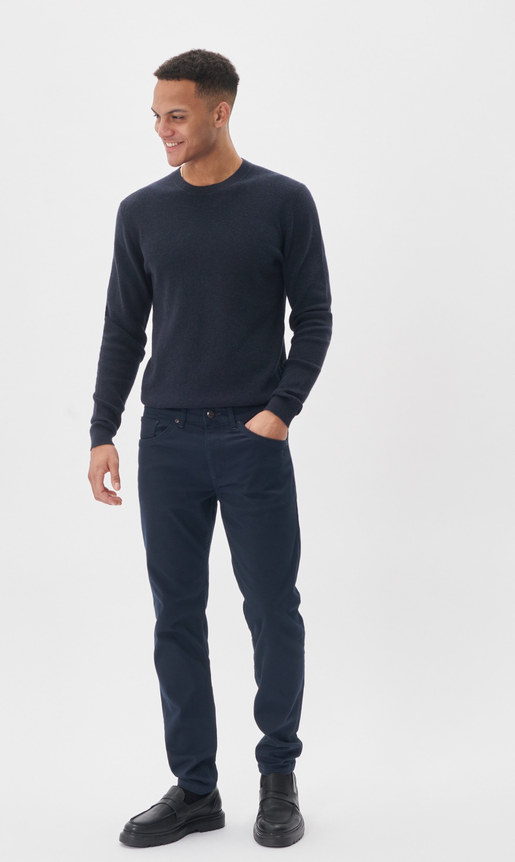 Thumbnail - Strickpullover MAlagoon Gerade Passform navy