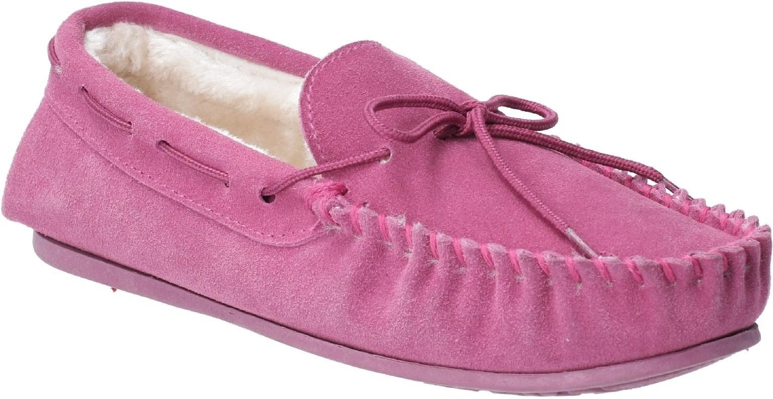 Hush Puppies Womens/Ladies Allie Slip On Leder Slipper (Rose)
