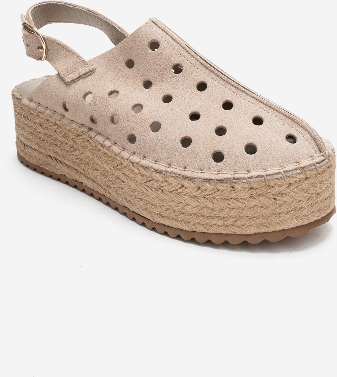 Fraga Leder Keilabsatz Sandale