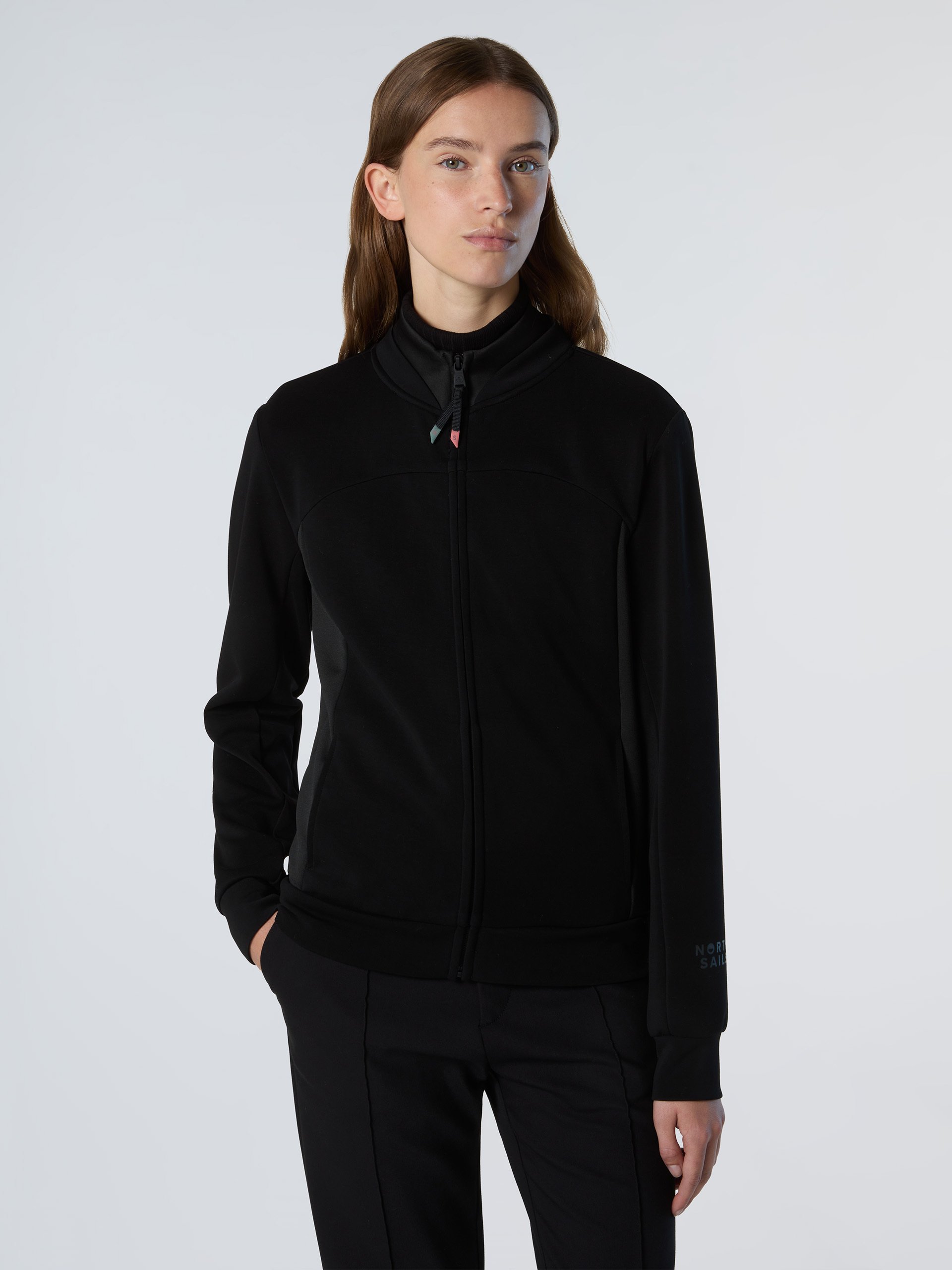 North Sails Sweatshirt mit Stehkragen Scuba Stoff