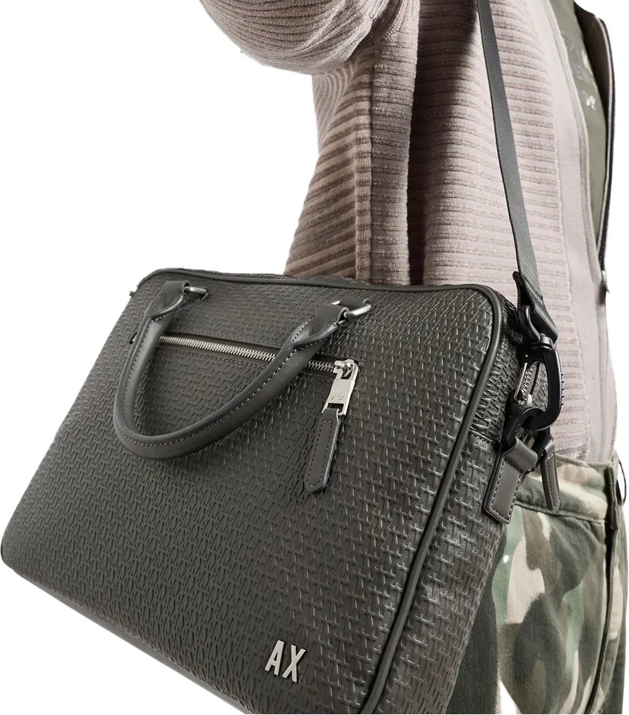 Armani Exchange Herren Relief Dokumentenmappe