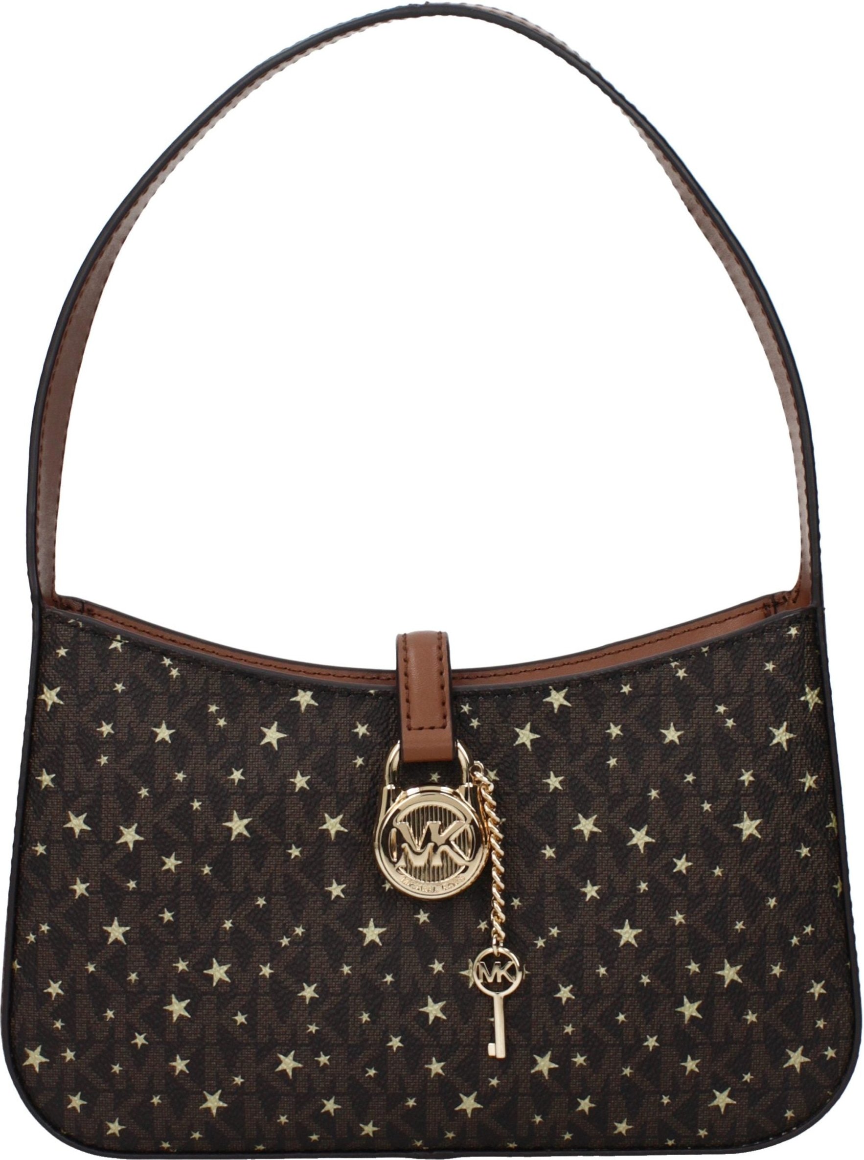 Michael Kors Braune Stoff-Handtasche