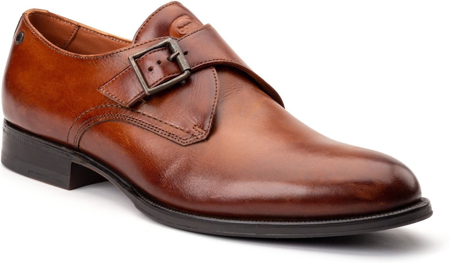 Thumbnail - Base London Faraday Leder Herren Schuhe in gebranntem Tan
