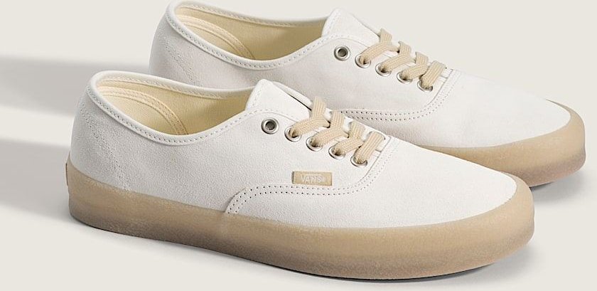 Vans Authentic Crepe Leder Herren Weiße Sneakers