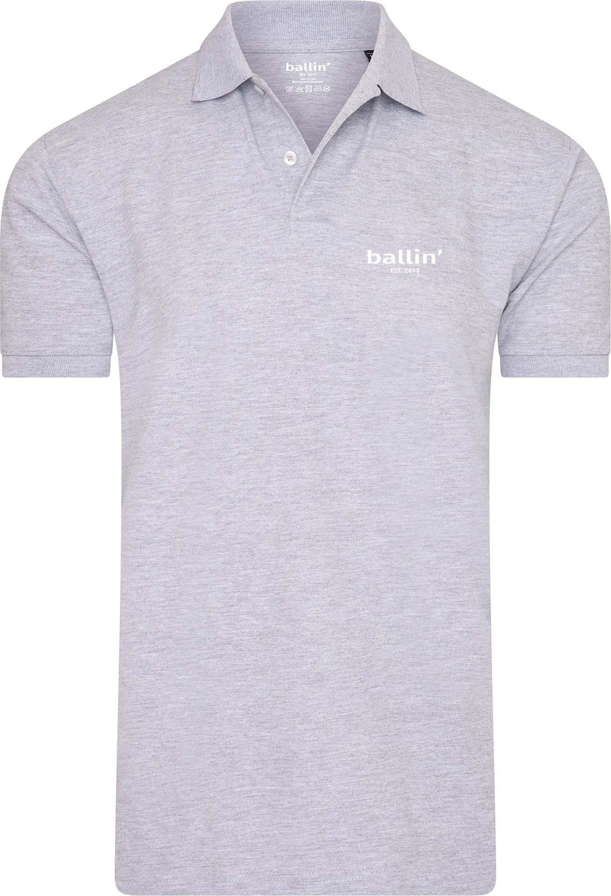 Basic Polo von Ballin Est. 2013 in der farbe Grau und in größe 3XL.