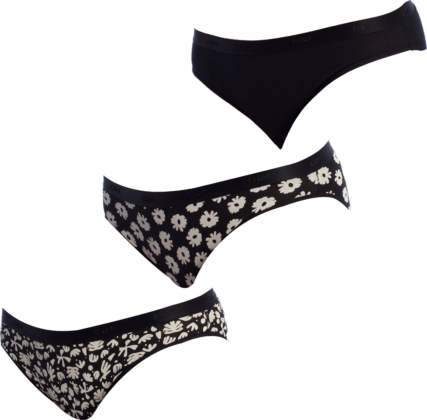 3er-Pack Slips aus Stretch-Baumwolle D4C17 für Damen