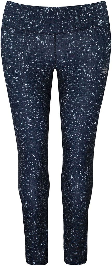 Neue Balance Printed Navy Impact Damen, die enge Leggings laufen WP11264 MTL