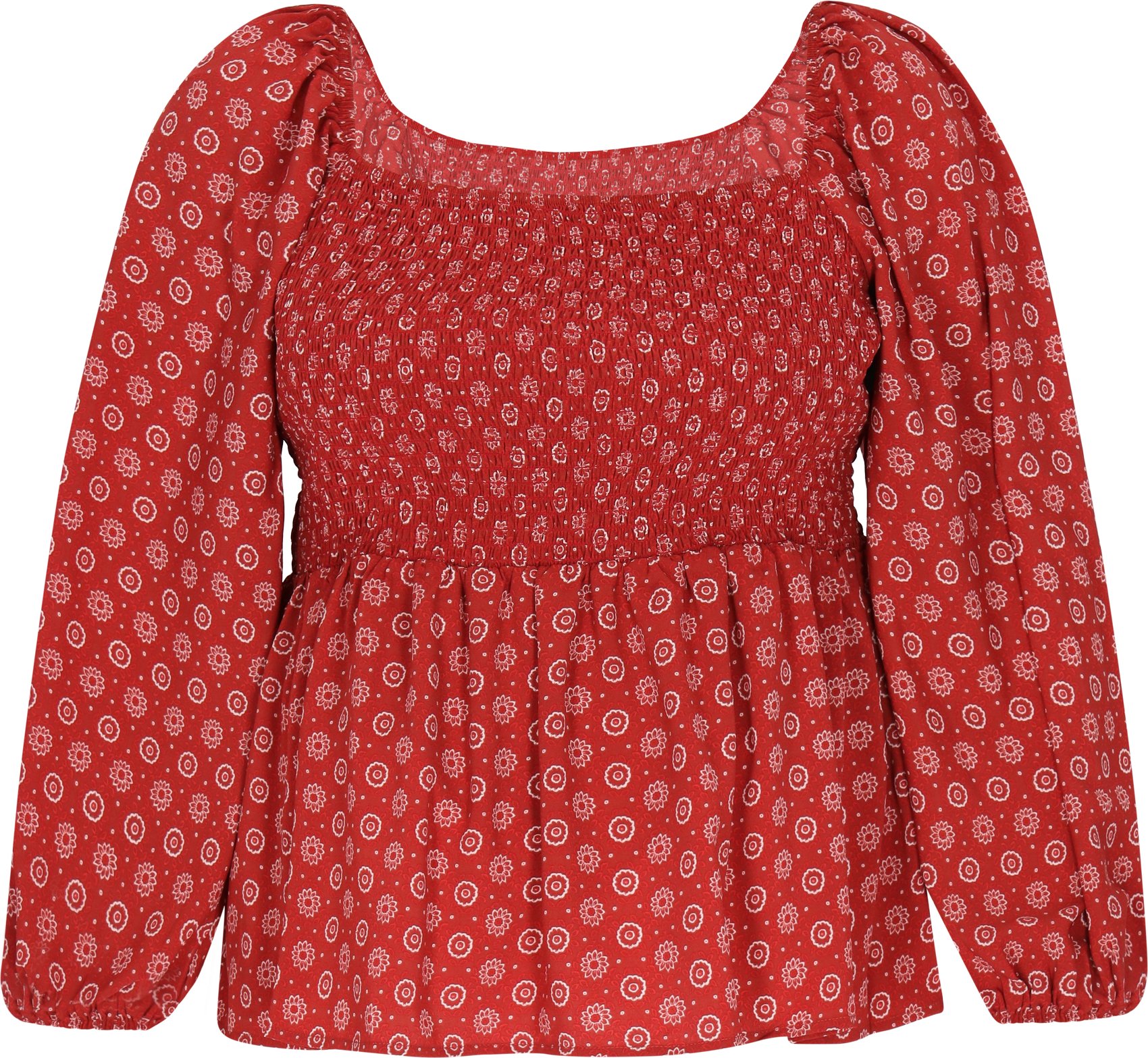 usha Bluse in großen Größen Frauen Rot