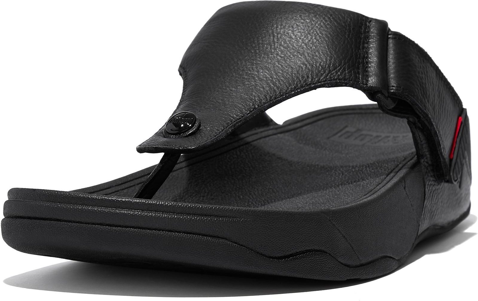 Fitflop Trakk II Leder Herren Sandalen komplett schwarz