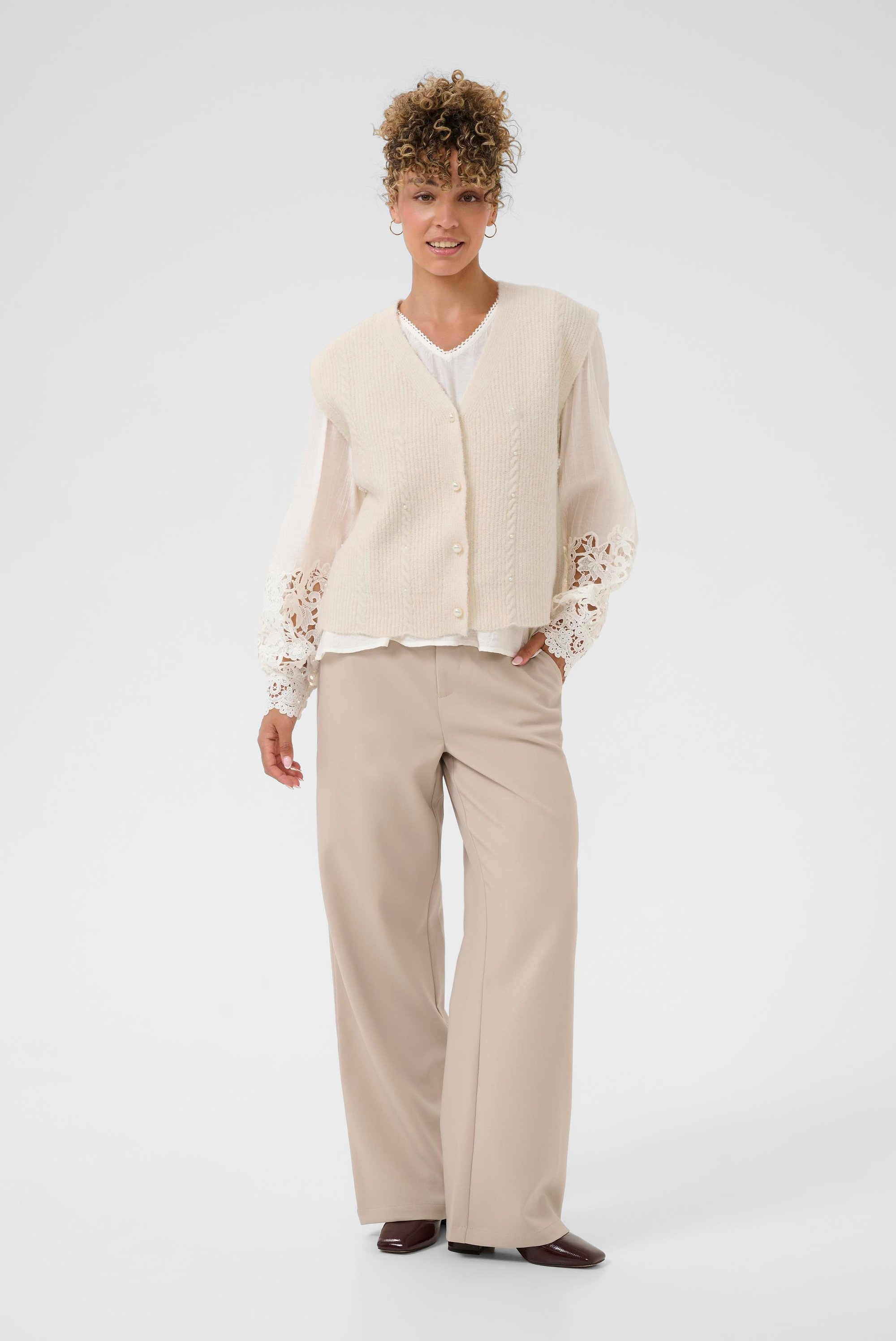 Strickweste CRKlementine Strickweste Regular fit white