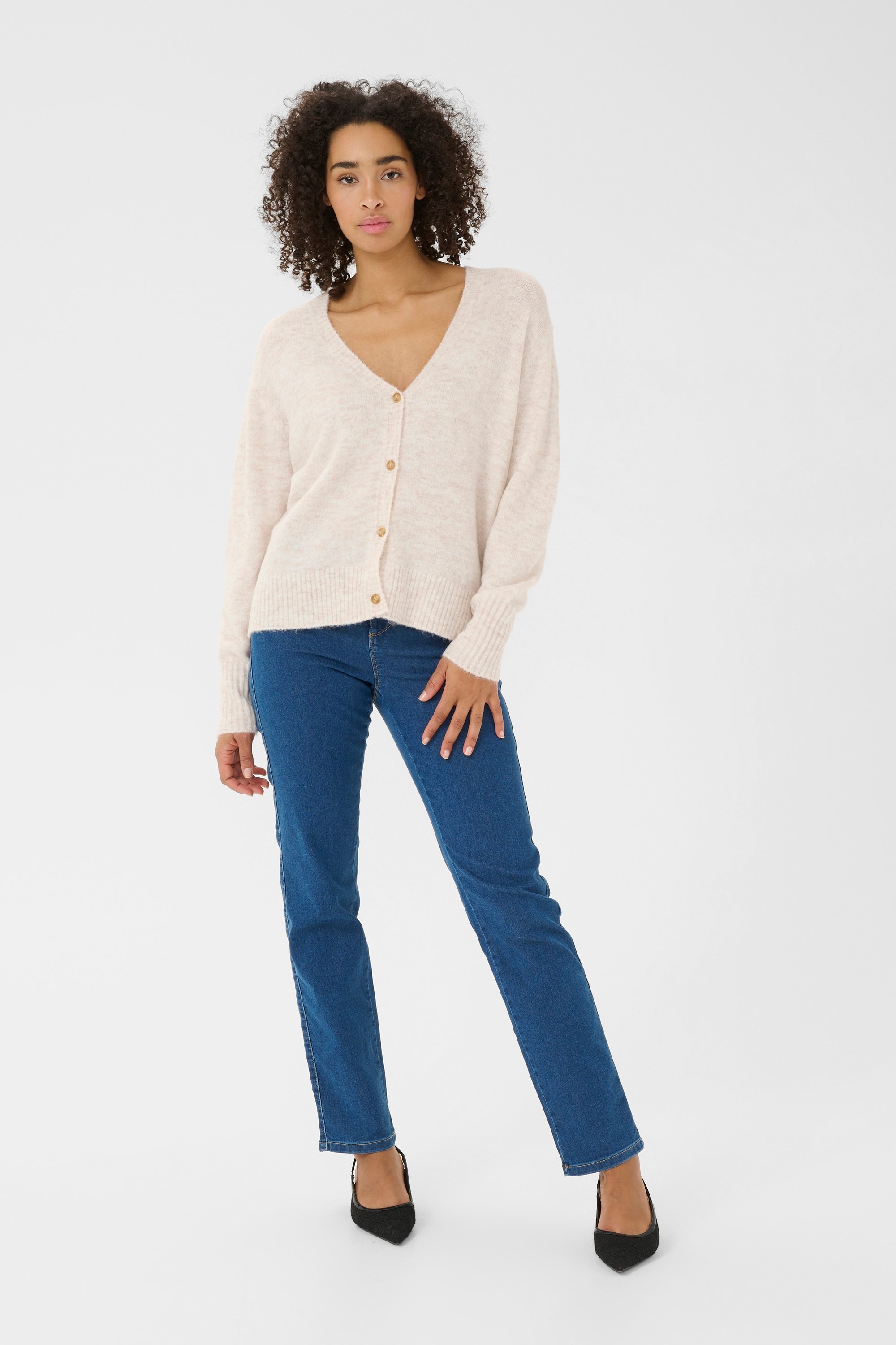 Strickjacke Loose fit cream
