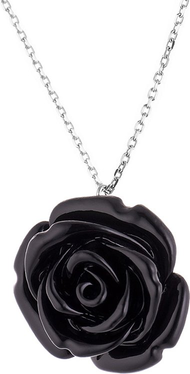 DIADEMA - Halskette - Schwarze Rose - Love Jewelry Collection