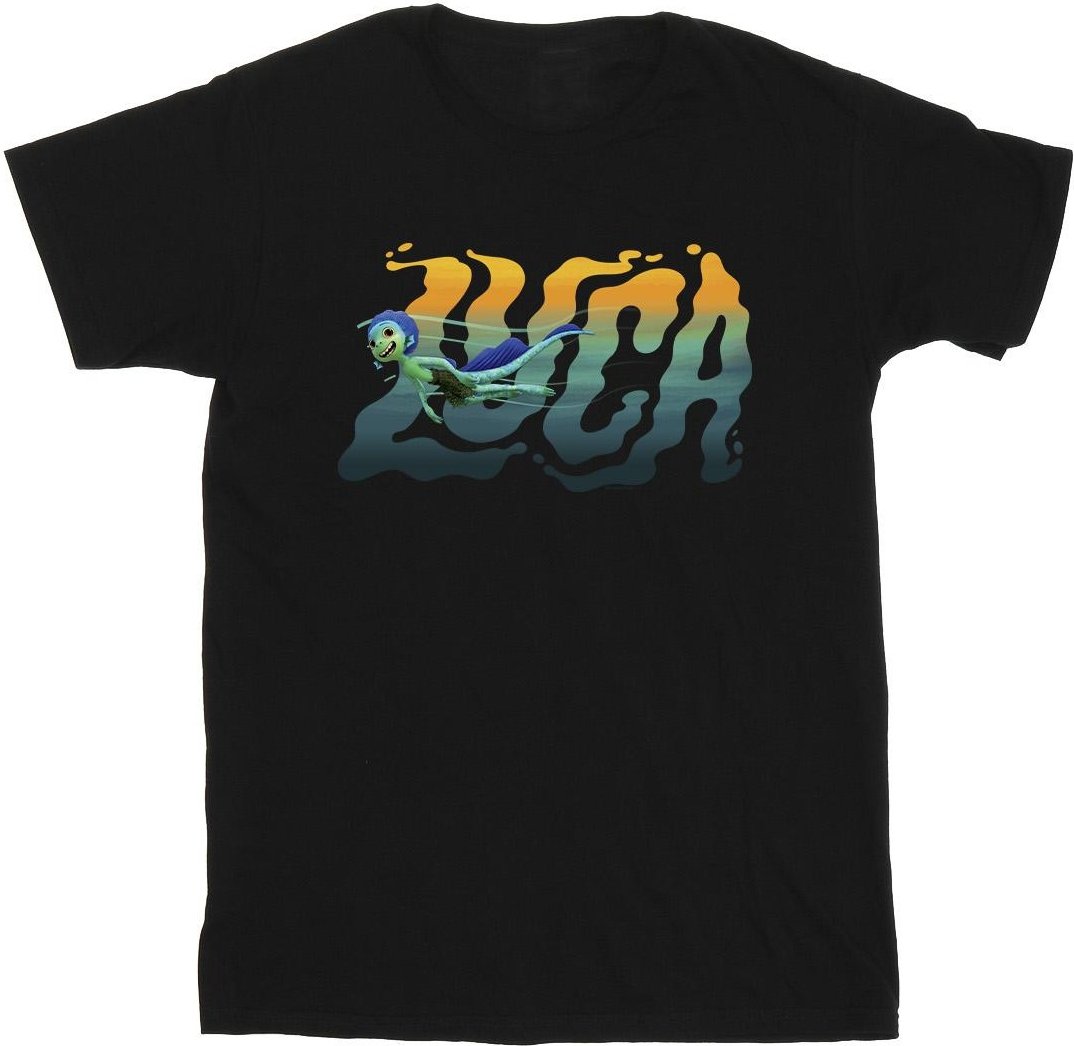 Disney - "Luca Swim" T-Shirt für Herren (Schwarz)