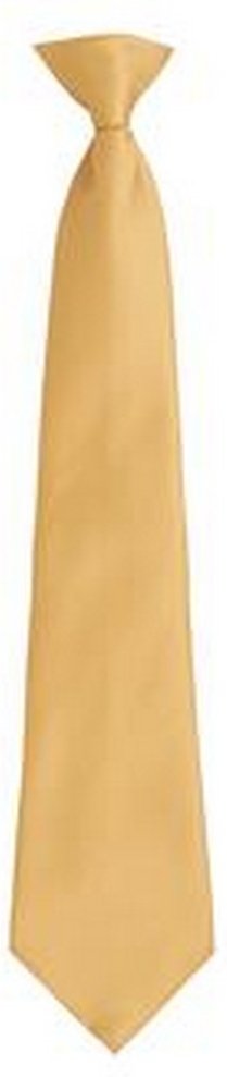 Premier Mens Fashion "Farben" Arbeit Clip auf Krawatte (Gold)