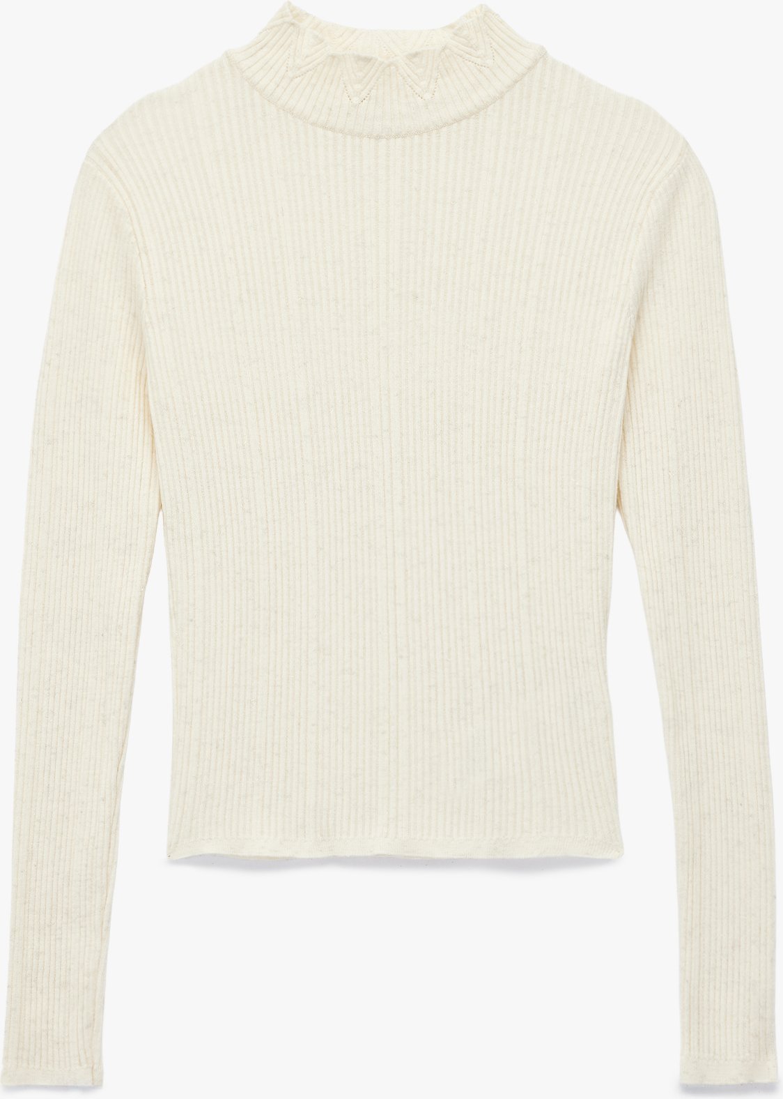 Koton SWEATERS BSC Rüschen-Strickpullover mit Stehkragen