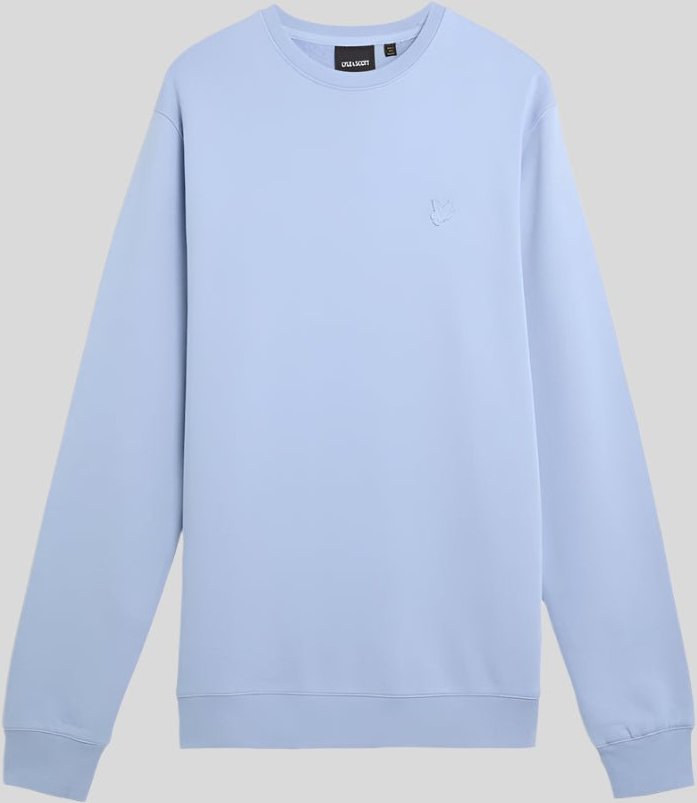 Thumbnail - Lyle & Scott Superfeine Baumwoll Rundhals Sweatshirt - Brunnera Blau