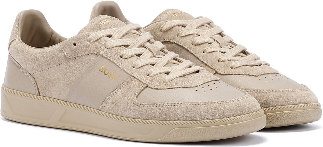 Boss Brandon Veloursleder Herren Beige Sneaker