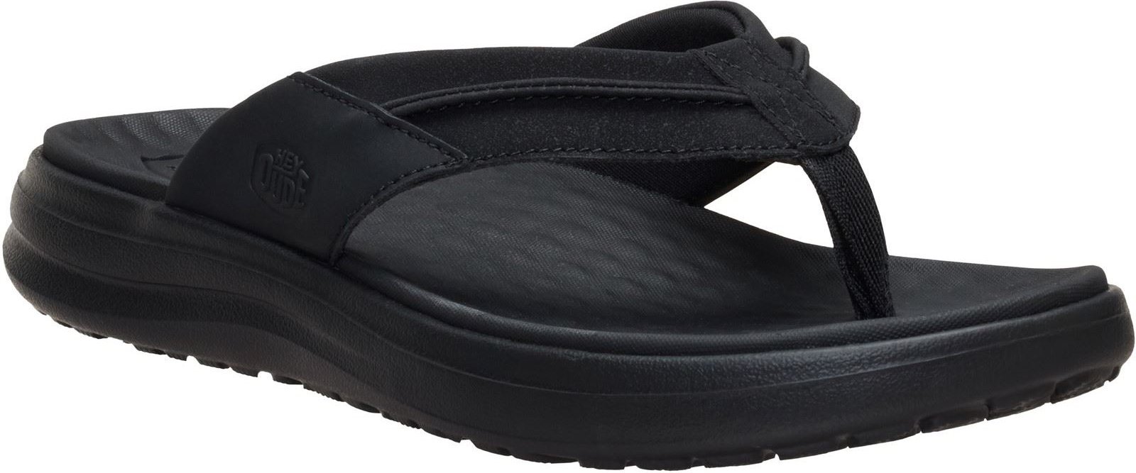 HEYDUDE Finn Flip Polyurethan Herren Sandalen in Schwarz