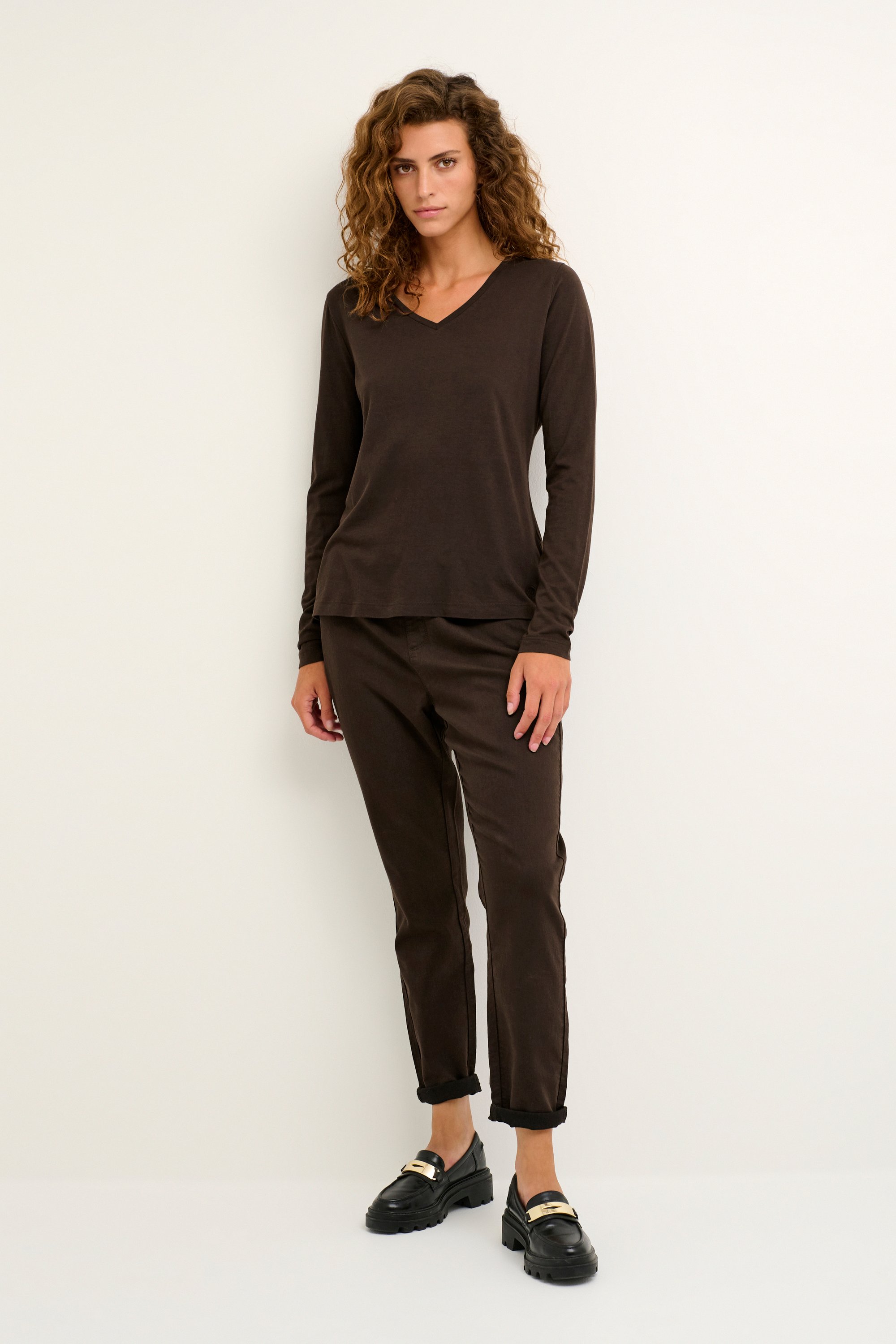 Langarm-Shirt Naia Regular fit brown