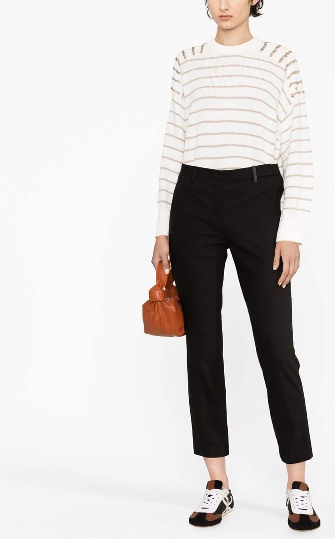 Schwarze Elasthan-Hose