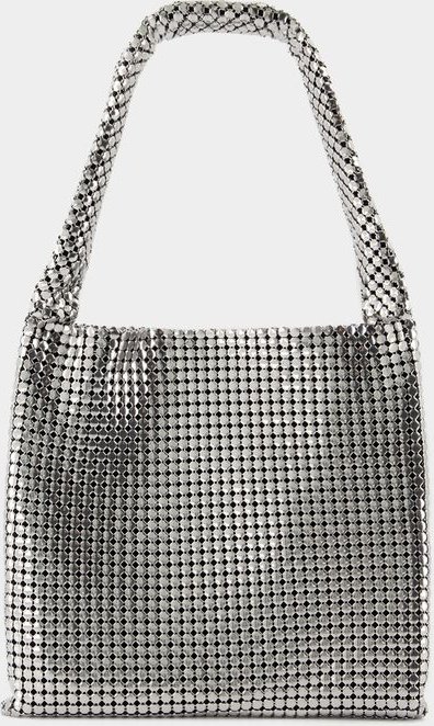 Schultertasche Medium Silver Pixel - Rabanne - Aluminium - Silber
