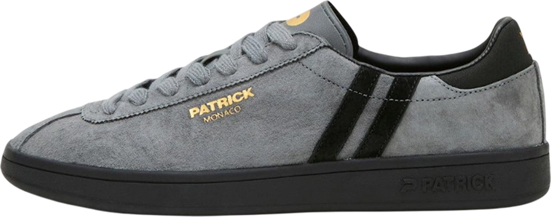 Patrick - "Monaco" Sneaker für Herren, Wildleder, Cupsohle (Holzkohle/Schwarz)