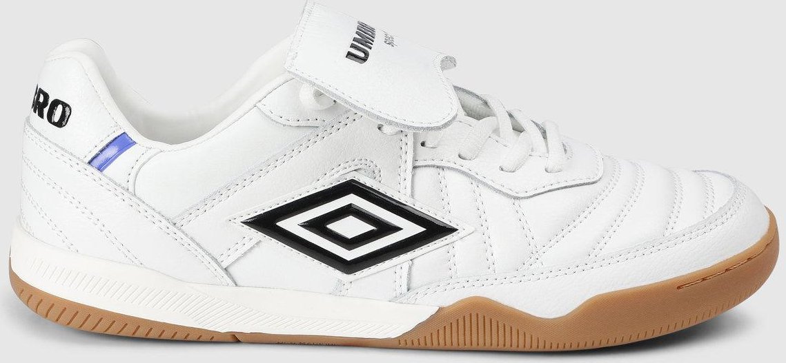 Umbro - "Speciali Tr" Oberteil mit Klappe Sneaker für Herren, Vollnarbenleder (Weiß/Schwarz/Königsblau)