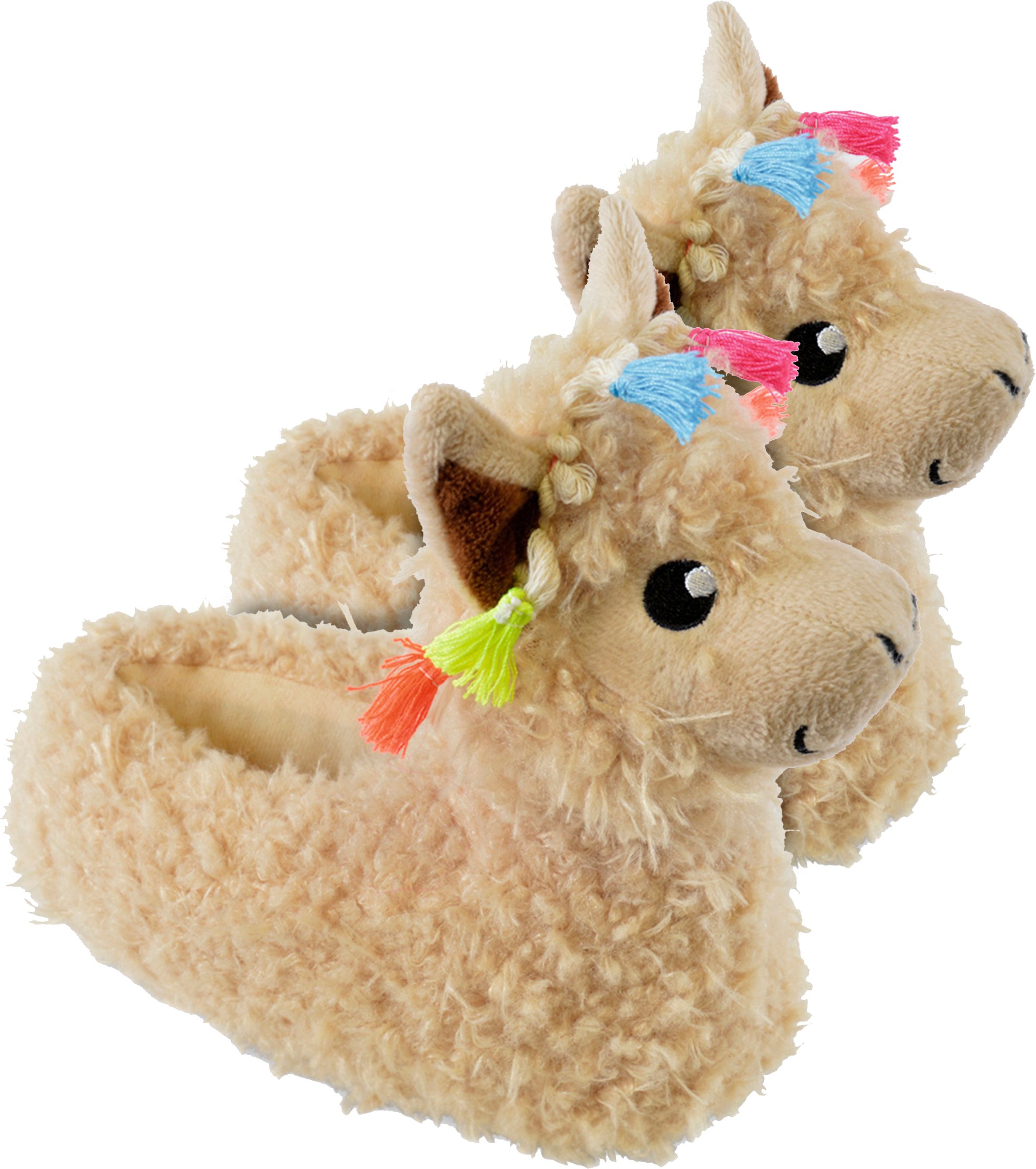 Kinder / Kinder Plüsch 3D Lama Kopf Hausschuhe