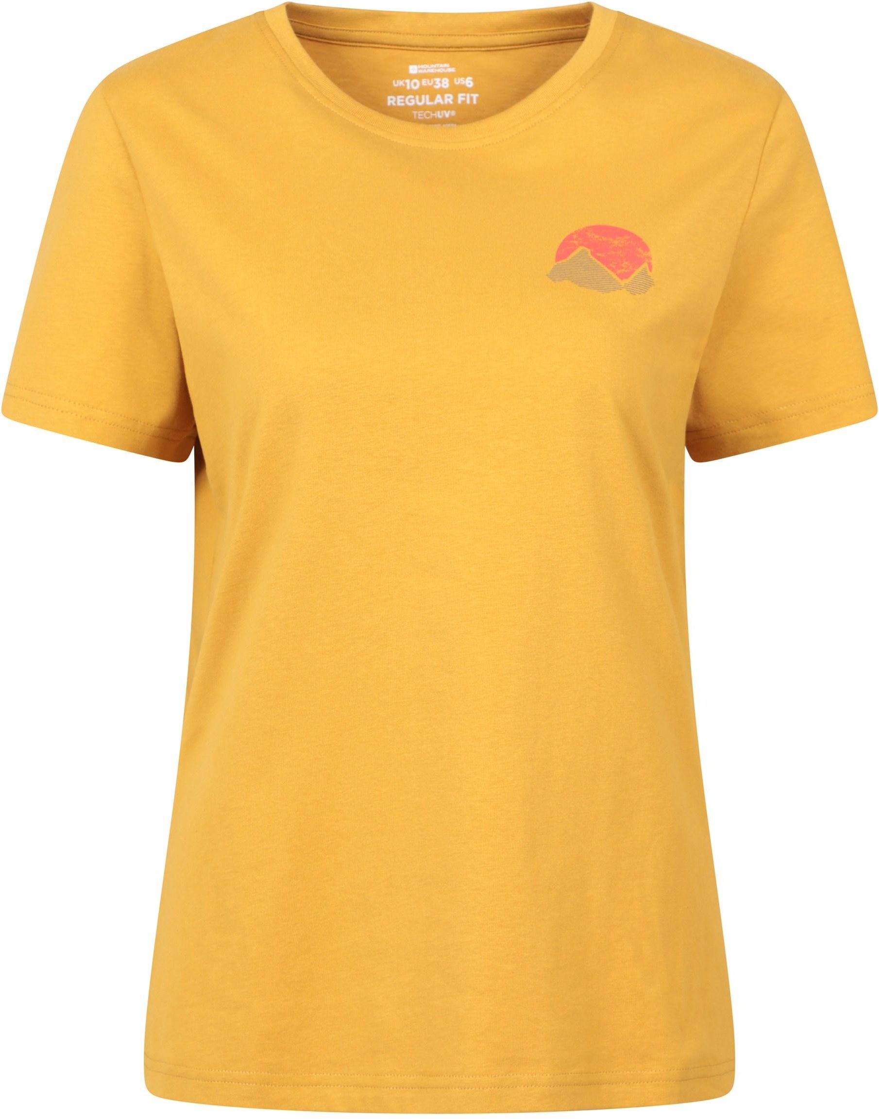 Mountain Warehouse - T-Shirt für Damen, Rückseitiger Aufdruck (Senf)