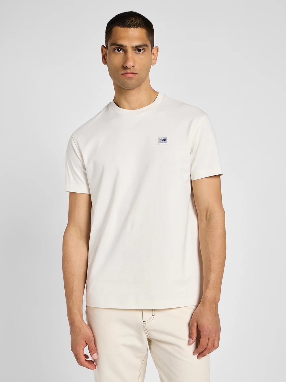 Lee - TEE - Logo - Ecru