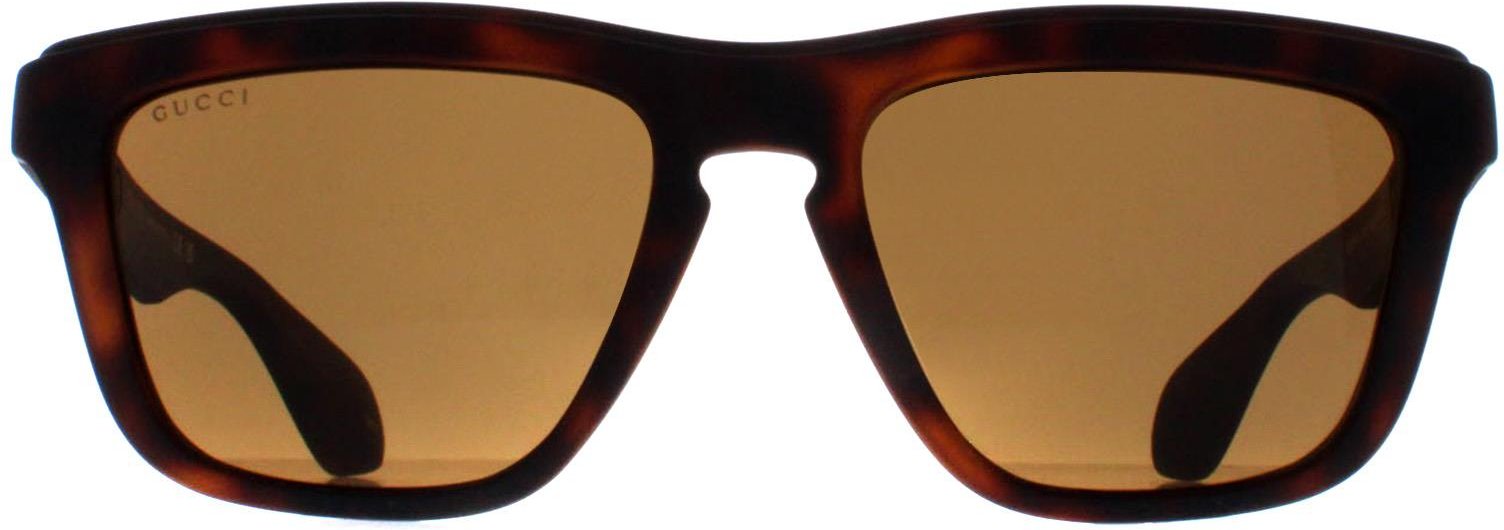 Gucci Rectangle Unisex Havanna Braun GG1571S