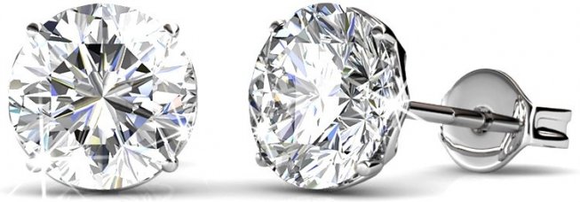 Kristine Ohrringe - Silber und Kristall