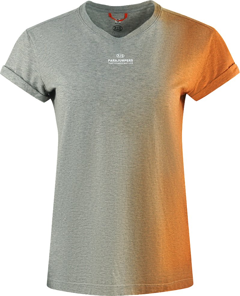 Parajumpers Shaded Tee Orange & Grau Schattiertes T-Shirt