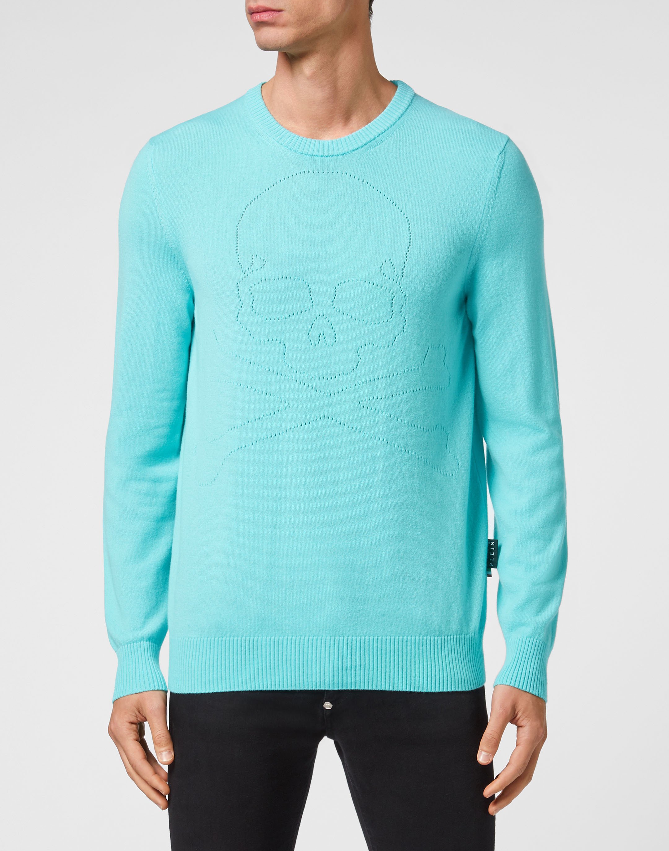 Rundhalspullover Skull And Plein