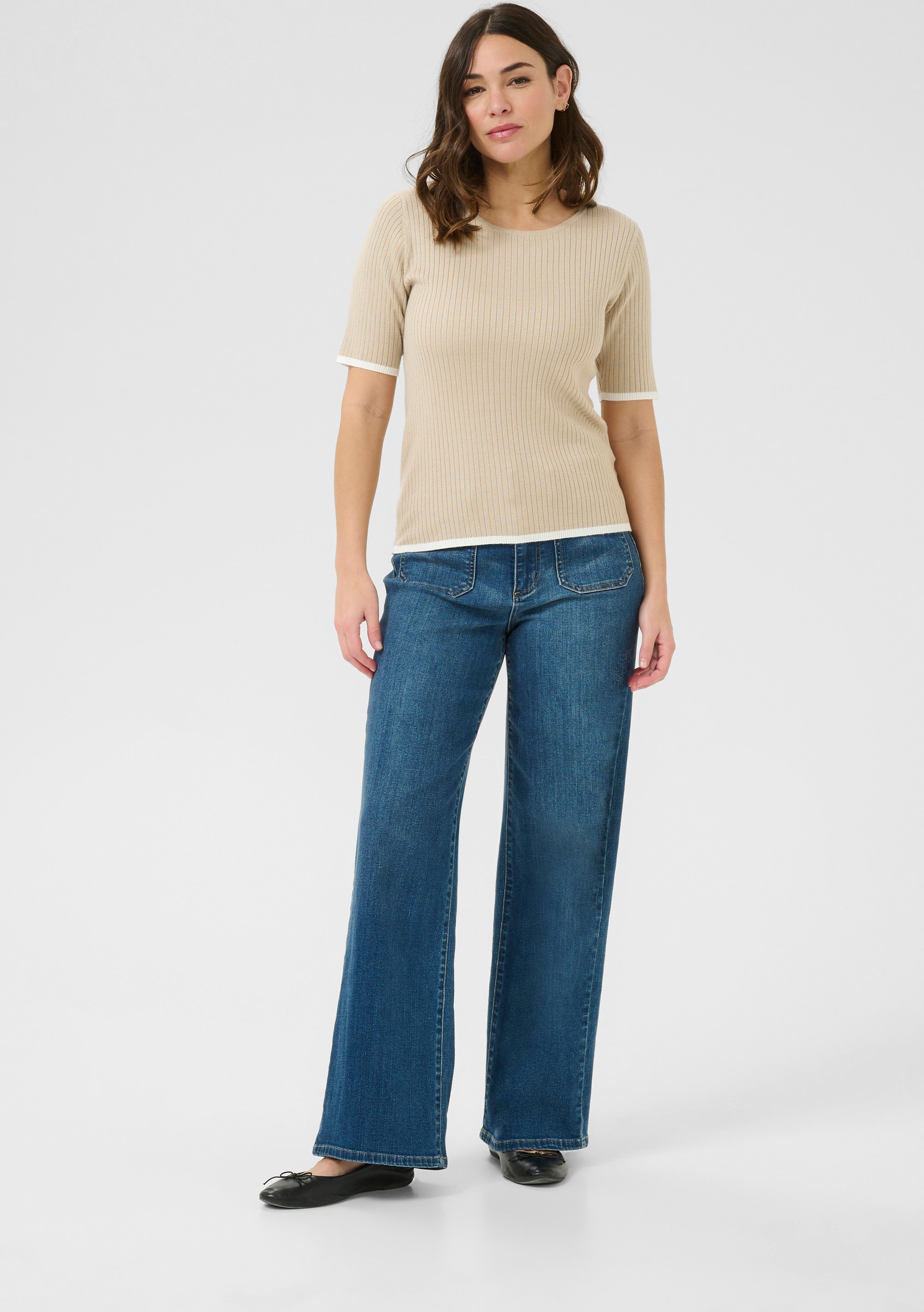 Strickpullover Regular fit cream