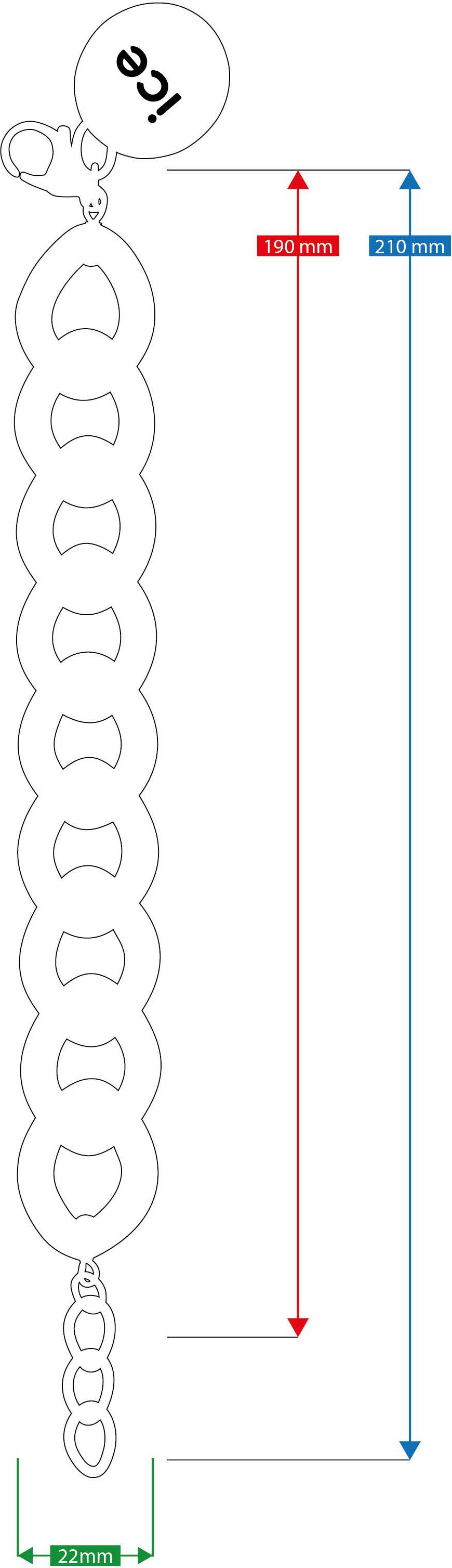 Ice Jewellery Damenarmband aus Edelstahl - Gold 020355