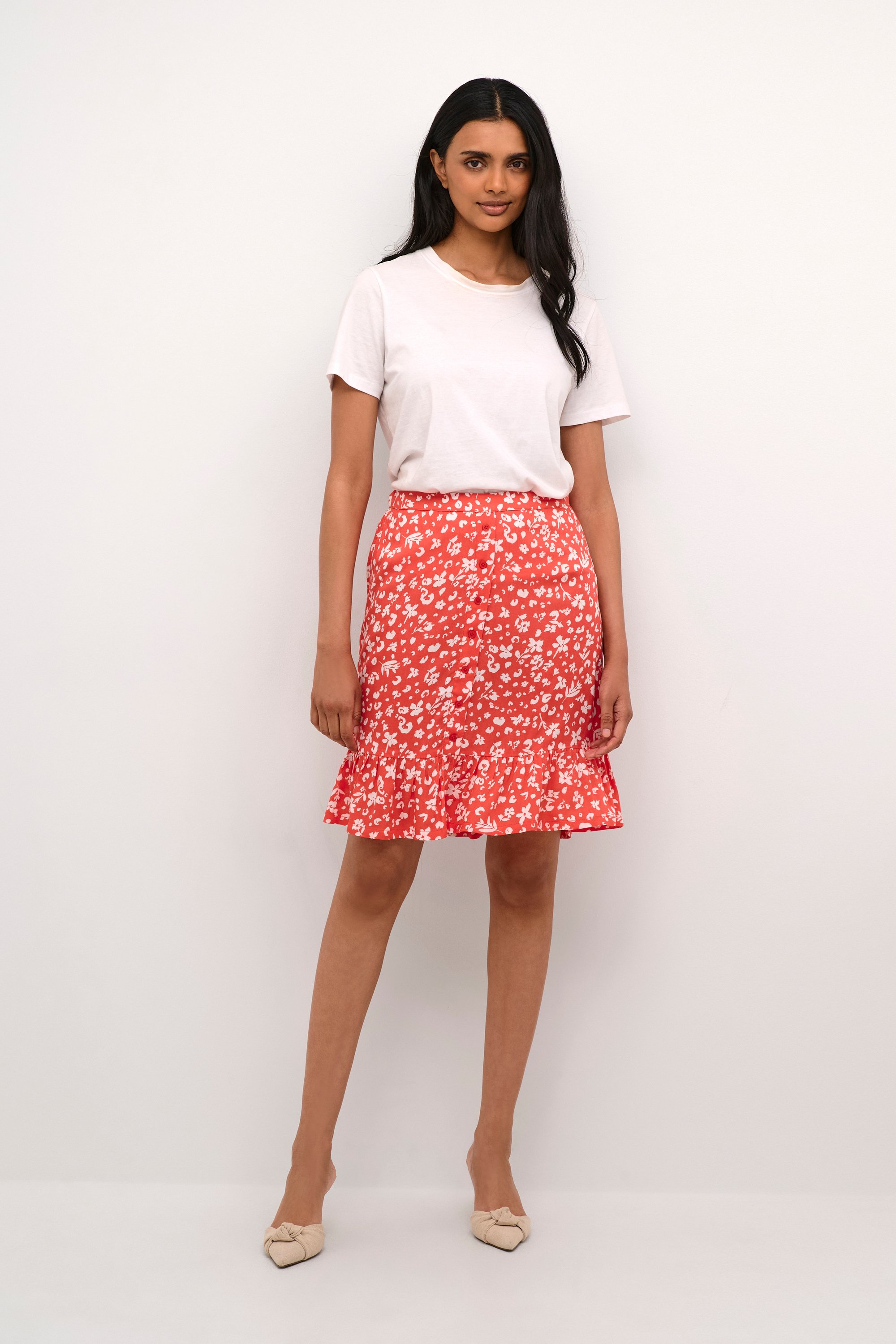 Thumbnail - Rock Regular fit Cayenne/Chalk Flower white red